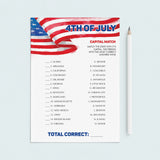 Patriotic Independence Day Capital Matching Game by LittleSizzle