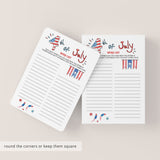 Independence Day Classroom Game Printable