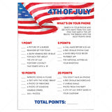 Funny Independence Day Game What's On Your Phone by LittleSizzle