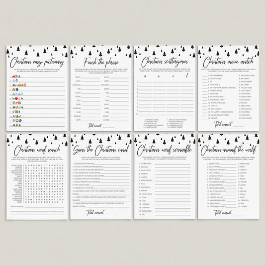 8 Christmas Games For Family Printable by LittleSizzle