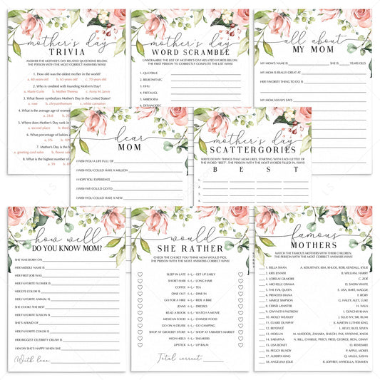 8 Mother's Day Games and Activities To Print or Play Online by LittleSizzle