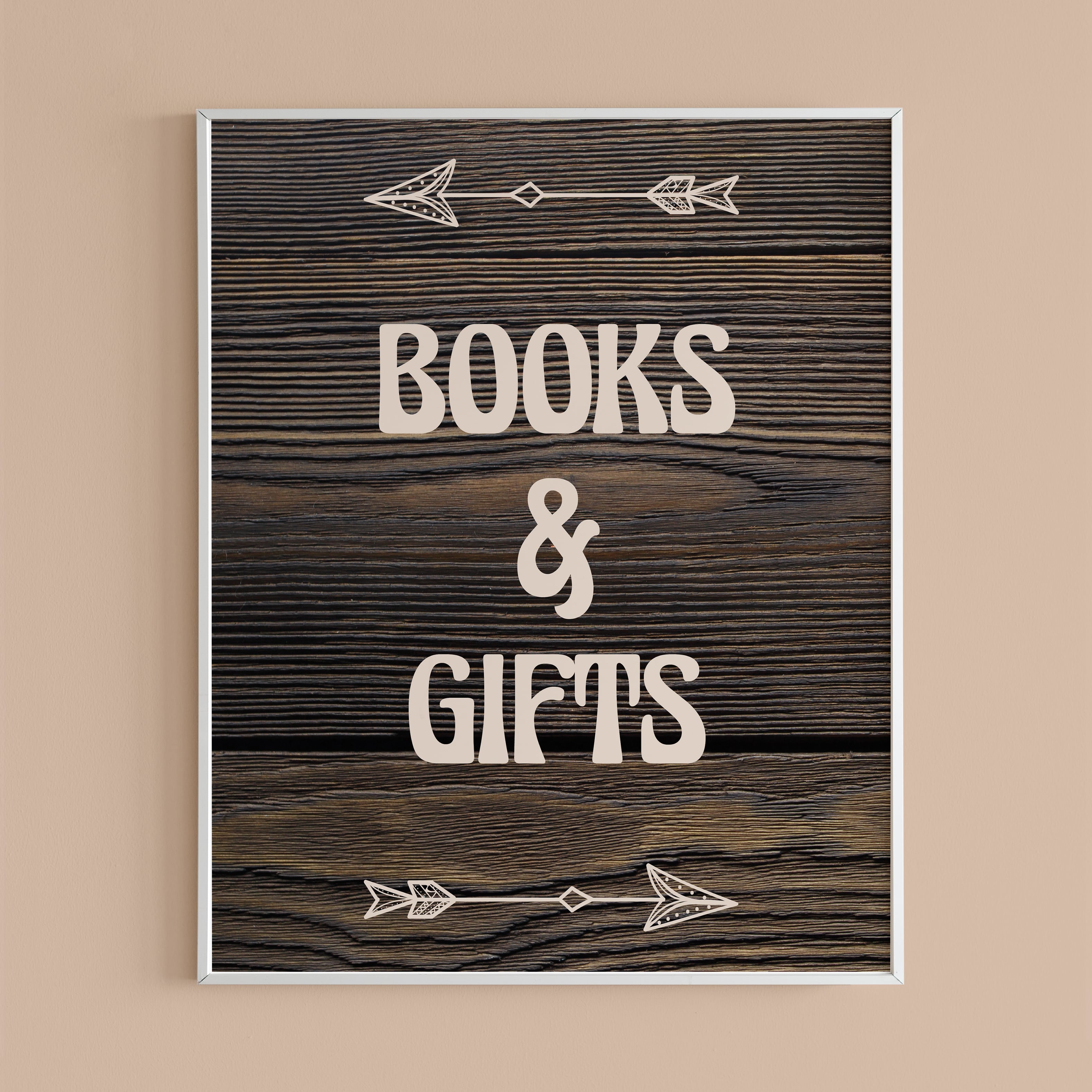 Rustic baby shower gift table sign printable by LittleSizzle