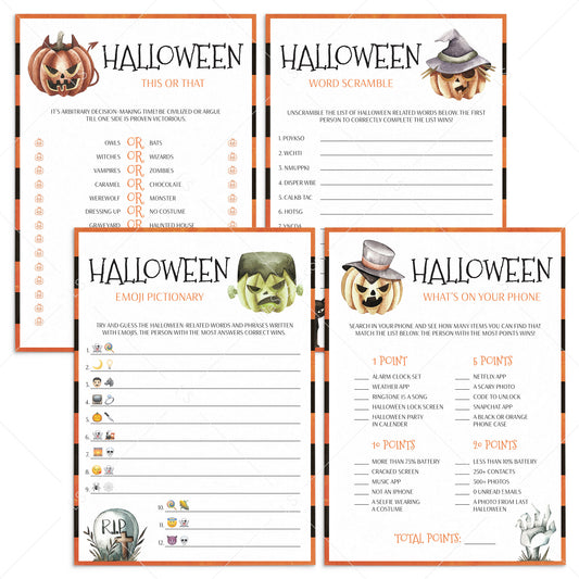 Halloween Games Bundle for Teens and Adults by LittleSizzle