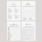 Dirty Games Bundle Printable Modern Minimalist by LittleSizzle