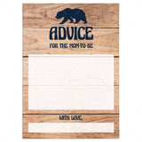 Baby bear advice cards for baby shower by LittleSizzle
