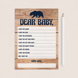Boy baby shower wish cards by LittleSizzle