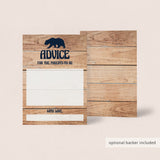 Rustic Shower Advice for New Parents Printable