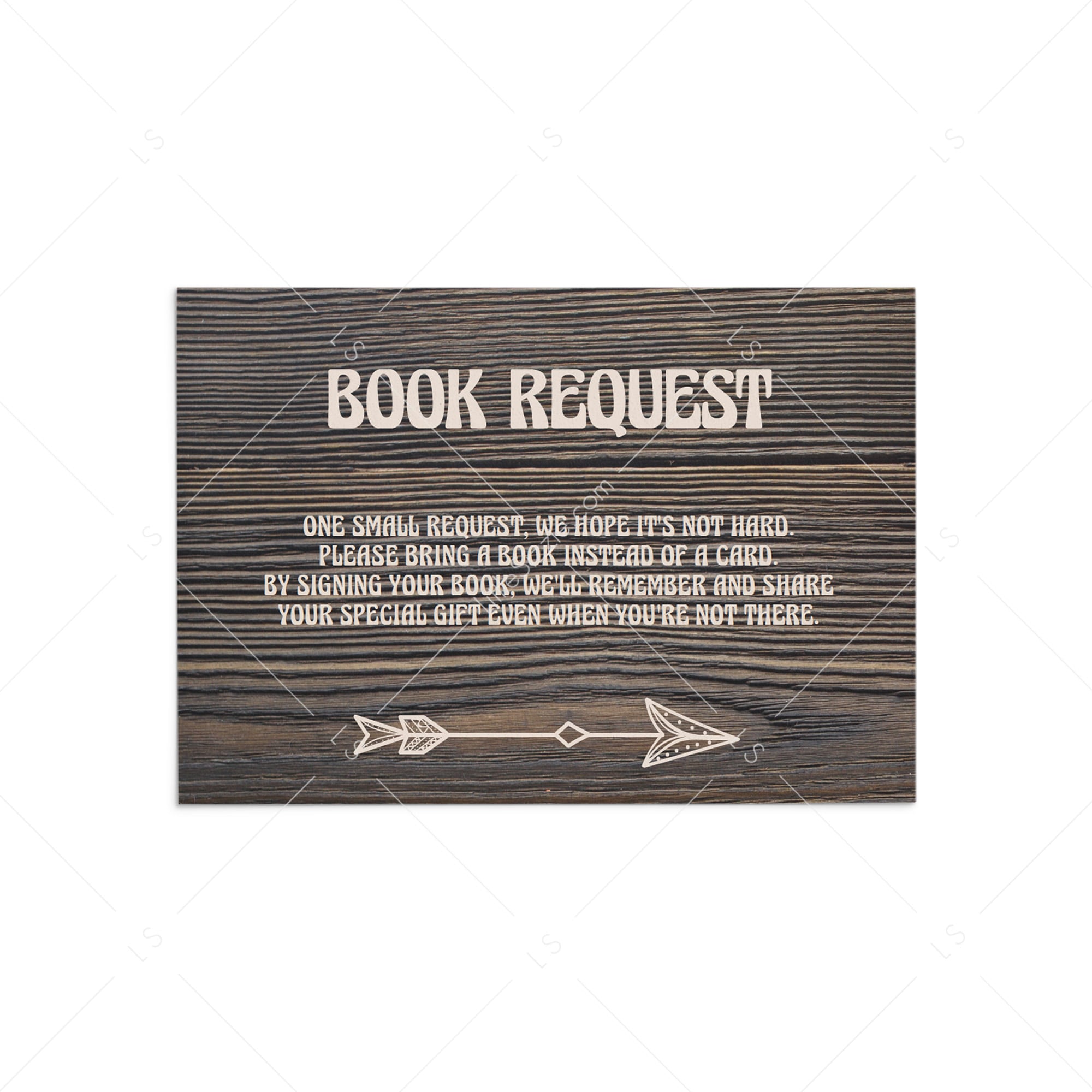 Woodland baby book card template by LittleSizzle