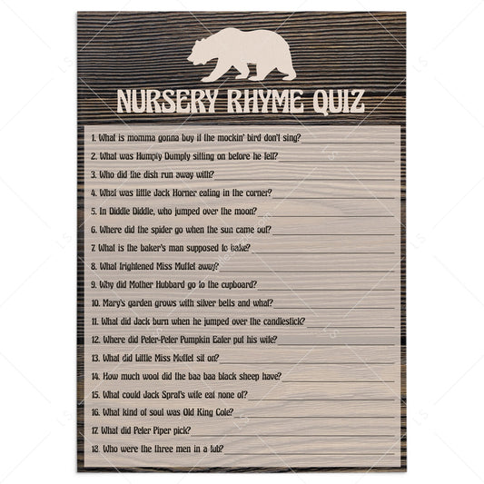 Baby nursery rhyme game woods by LittleSizzle