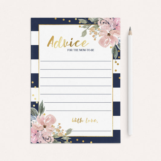 Baby sprinkle advice cards for new mom by LittleSizzle