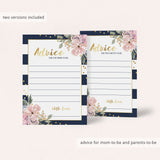 Baby advice cards download by LittleSizzle