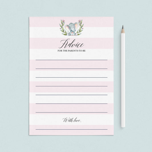 Elephant baby shower girl printable games by LittleSizzle