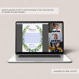 Botanical Baby Shower Games Printable & Fillable Templates