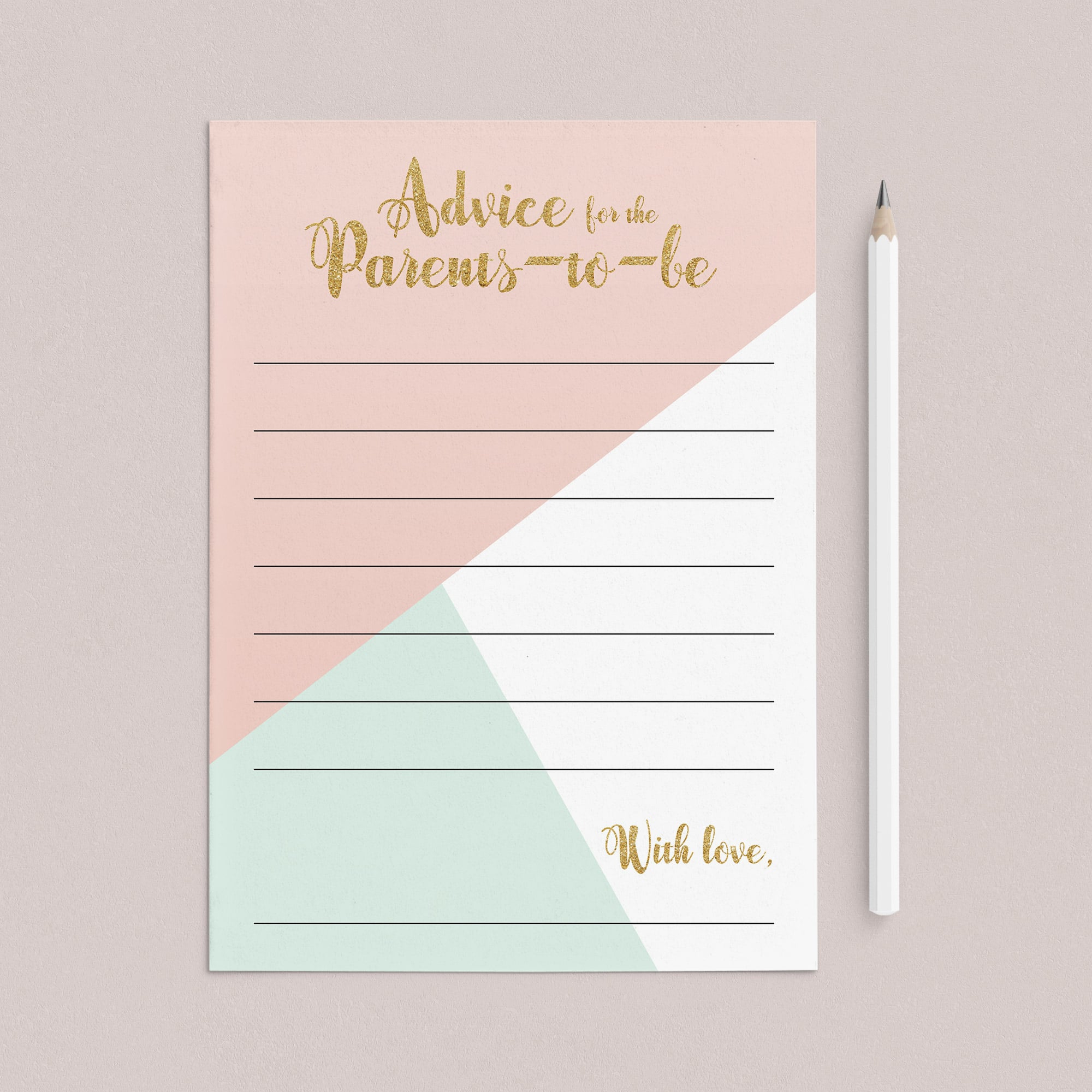 Advice Card for Parents to be by LittleSizzle