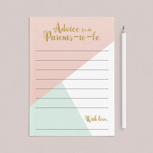 Advice Card for Parents to be by LittleSizzle