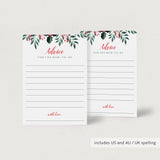 Christmas Baby Shower Advice Cards Printable