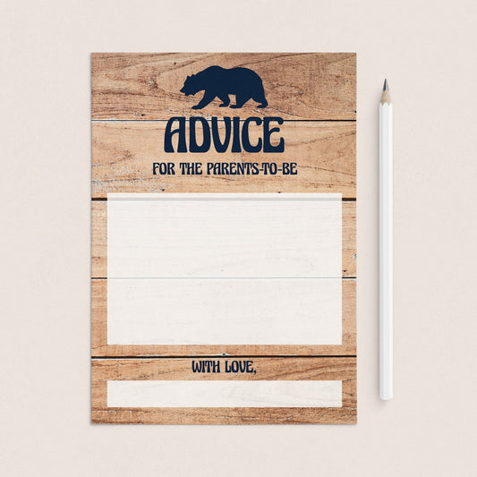 Advice for new parents for rustic shower by LittleSizzle