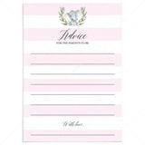Elephant baby shower girl printable games by LittleSizzle