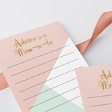 Advice for the Mom To Be Baby Shower Printable