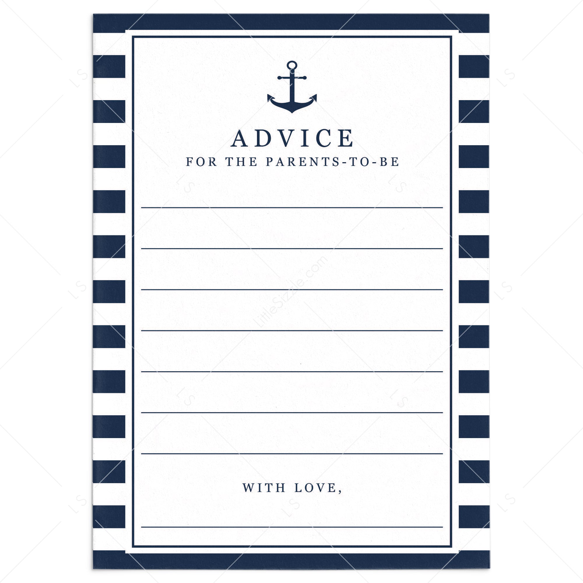 Baby advice for new parents printable by LittleSizzle