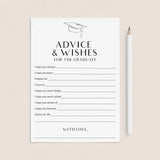 Advice and Wishes for Graduate Cards Printable by LittleSizzle