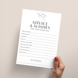 Advice and Wishes for Graduate Cards Printable