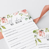 Mother's Day All About Mom Questionnaire Printable & Virtual