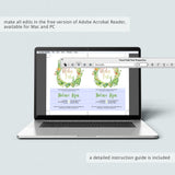 Aloha Tropical Baby Shower evite Templates by LittleSizzle