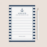 nautical bridal shower advice cards printable by LittleSizzle