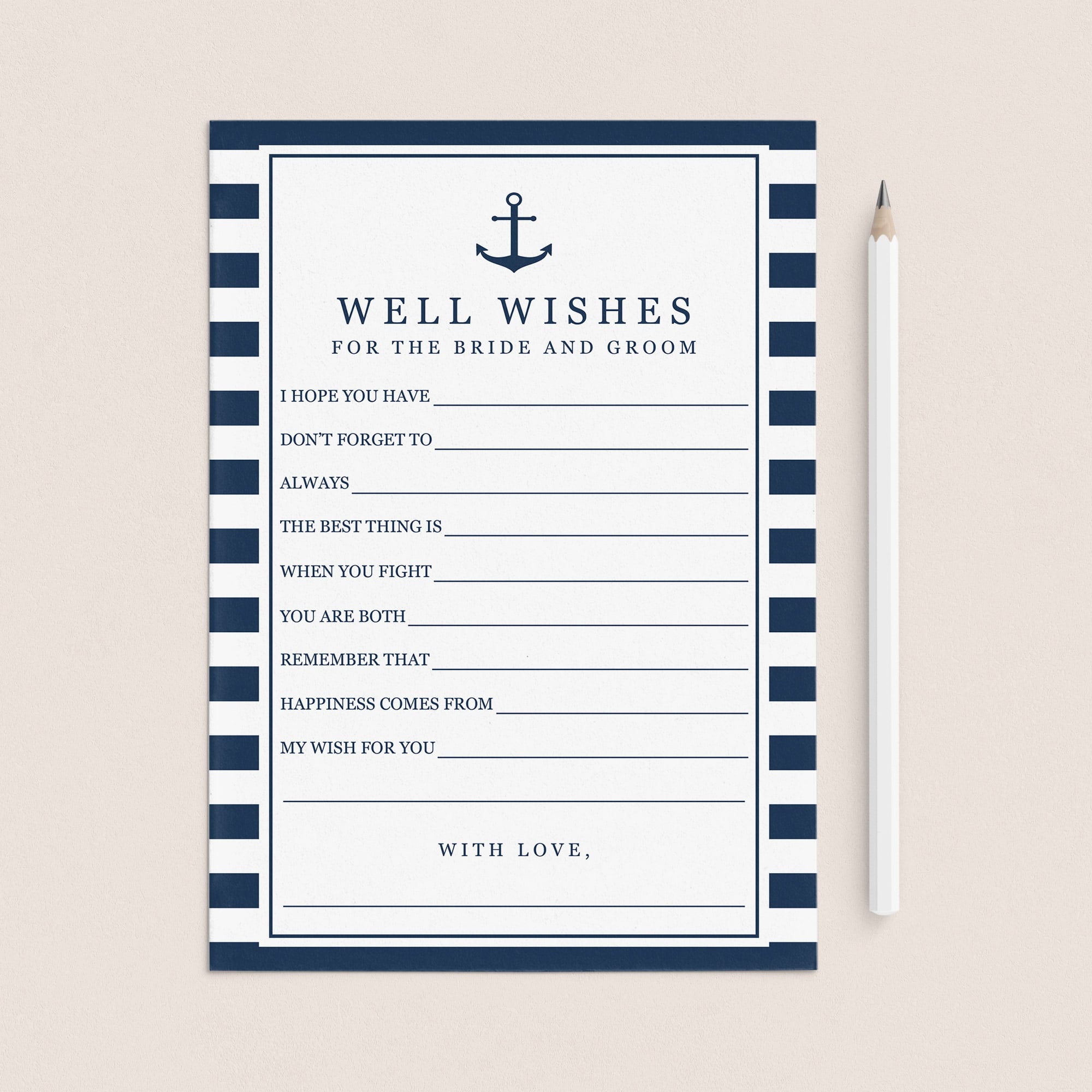 beach bridal shower party activities wishes for the future mr and mrs by LittleSizzle