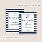 Nautical Baby Shower Full Package Instant Download