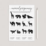 Black and White Baby Shower Games Package Printable