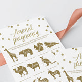 How Long is Each Animal Pregnant Baby Shower Game Printable