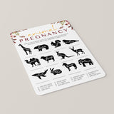 Animal Pregnancy Baby Shower Game Printable Burgundy