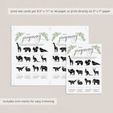 Animal Pregnancy Game Gender Neutral Baby Shower