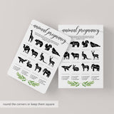 Animals pregnancy baby shower game by LittleSizzle