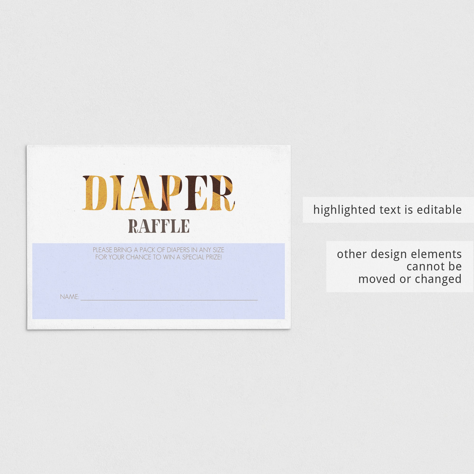 Tiger baby shower games by LittleSizzle