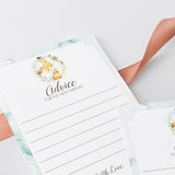 Instant download bunny baby advice cards by LittleSizzle