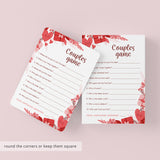 Couples Game Questions for Parties Printable