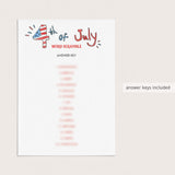8 Fun Fourth of July Games Printable & Fillable