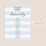 Printable baby shower games for boy by LittleSizzle