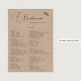 Rustic Christmas Game Family Feud Printable