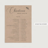 Rustic Christmas Game Printable Movie Trivia