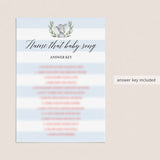 Guess that song baby shower game for boy party by LittleSizzle