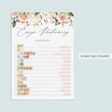 floral emoji pictionary with answer key printables