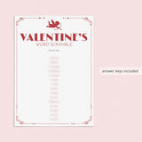 Valentines Games Bundle Printable Instant Download