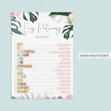 8 Tropical Bridal Shower Games Printable