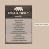 Baby bear emoji game for boy baby shower by LittleSizzle