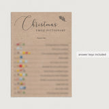 DIY Rustic Kraft Holiday Party Games Printable