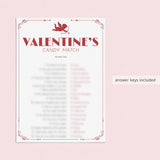 Valentines Party Games Printable Red Cupid
